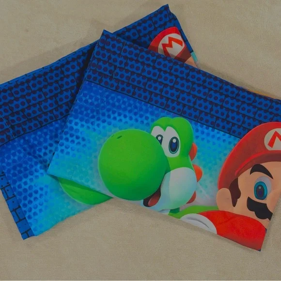 Nintendo Super Mario Full Size Sheet Set - Picture 7 of 13